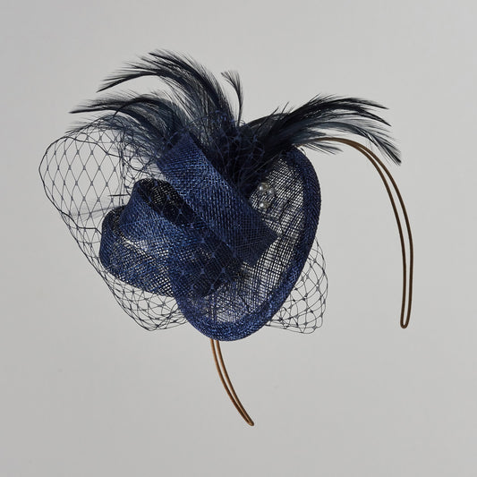 Navy Fascinator