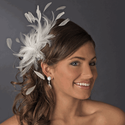 White Wedding Fascinator